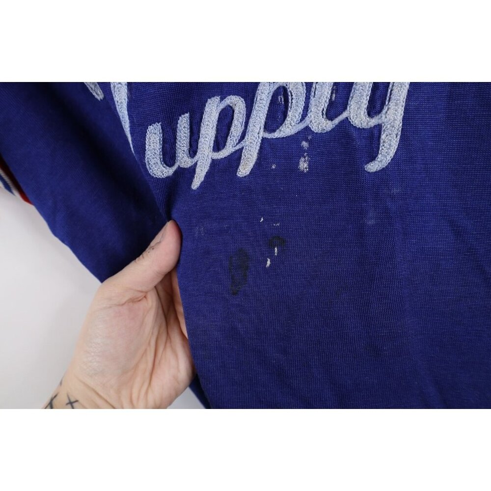 Vtg 40s 50s Felco Mens Xl Distressed Rayon Knit C… - image 6